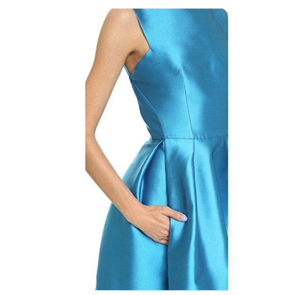 NWT GORGEOUS MONIQUE LHUILLIER COLLECTION STRUCTURED SLEEVELESS DRESS SIZE 12 - Picture 6 of 10